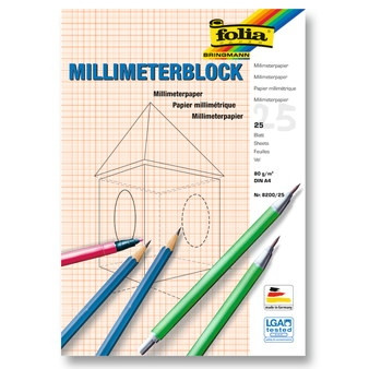 Millimeterpapierblock