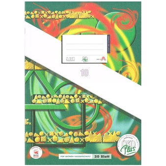 Standardhefte A4, 20 Blatt