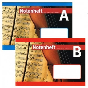 Notenhefte 24x17 cm, 16 Blatt